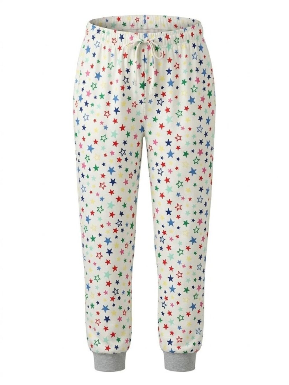 NWT Holiday Lane Sz S Multicolor Star Print Pajama Pants Pull On Sleepwear